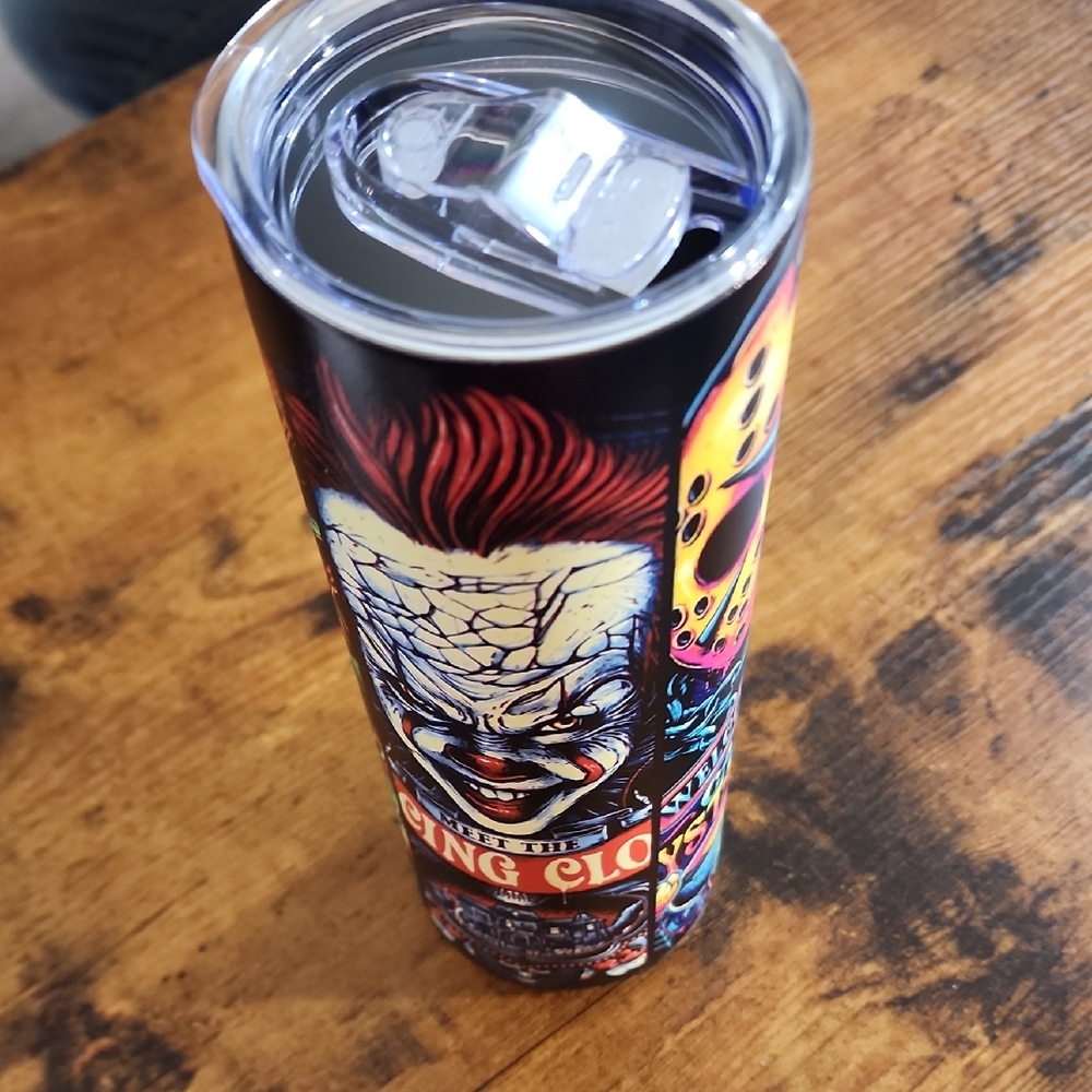 Horror-Themed Black Tumbler